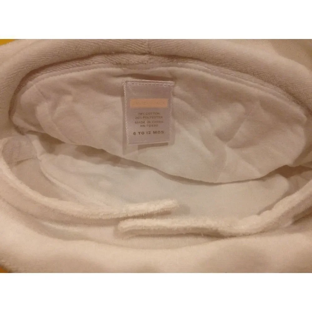 Unisex Baby Bonnet Beanie Sun Hats White 6-12 Months